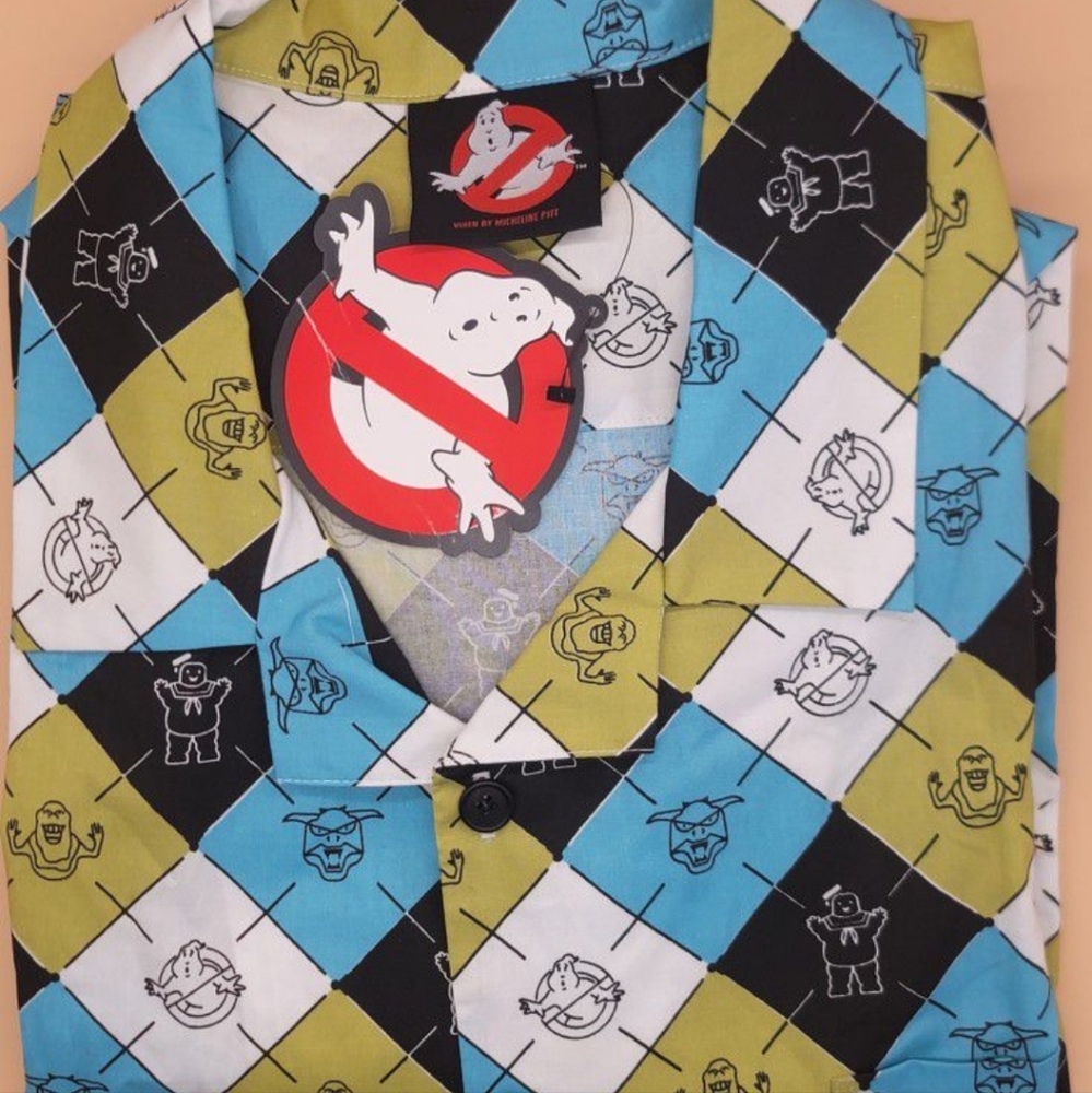 Ghostbusters Button Shirt Vixen Micheline Pitt 4X